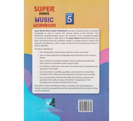 EAEP Super Minds Music Workbook Grade 5 by J. Mutaaru and S. Adoyo