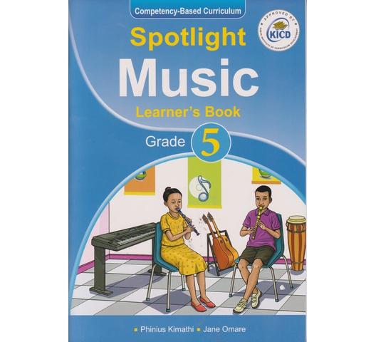 Spotlight Music Learner's Book Grade 5 has been uniquely designed to greatly benefit Grade 5 learners in handling the Grade 5 Music Curriculum. It comprehensively covers Grade 5 Music Curriculum Design as per the Competency-Based Curriculum. It is presented in a clear, simple, and precise language that makes learning interesting. Key features of the book: • Covers all the strands, sub-strands, and learning outcomes of the Music Grade 5 Competency-Based Curriculum Design. • Relevant learning experiences are provided in form of activities within the level of the learners. • Encourages learner-centered learning approaches by use of practical and group-work activities with examples. • Attractive full-colour illustrations are used to clarify musical concepts. • Develops concepts by using the learner's environment and real-life experiences to foster skills, attitudes, and values in learners. • Numerous and relevant Assessment Activities have been carefully developed per sub-strand. • Learner-centred approaches, discovery-based, and inquiry-based activities have been applied to develop concepts, core competencies, values, and Pertinent and Contemporary Issues (PCls). • A Teacher's Guide is available for this title. ISBN: 9789966572578