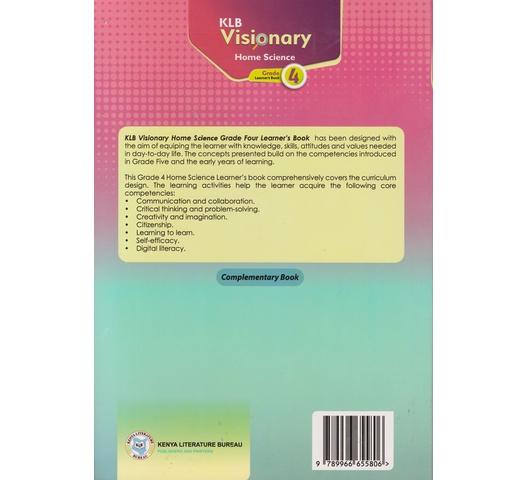 Visionary Home Science Learner's Grade 4 by KLB