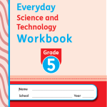 Everyday Science and Technology Work Book Grade 5 2024 Ed